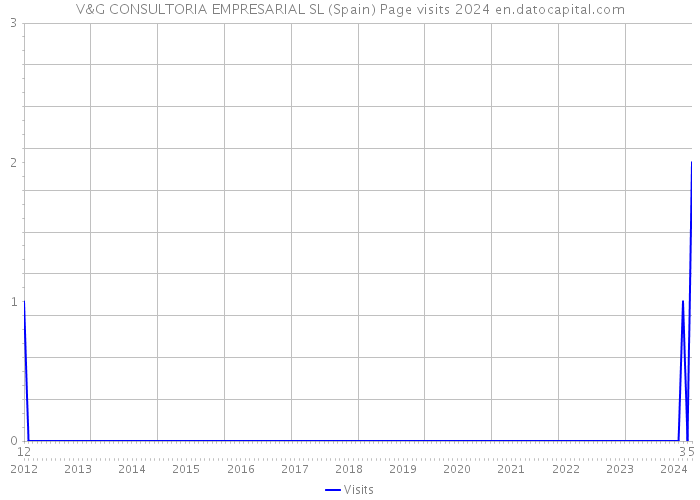 V&G CONSULTORIA EMPRESARIAL SL (Spain) Page visits 2024 