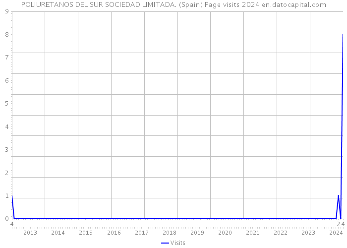 POLIURETANOS DEL SUR SOCIEDAD LIMITADA. (Spain) Page visits 2024 