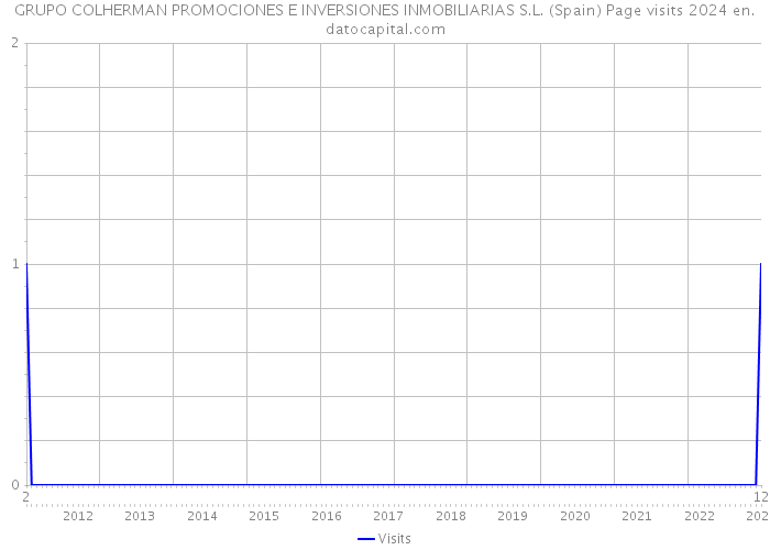 GRUPO COLHERMAN PROMOCIONES E INVERSIONES INMOBILIARIAS S.L. (Spain) Page visits 2024 