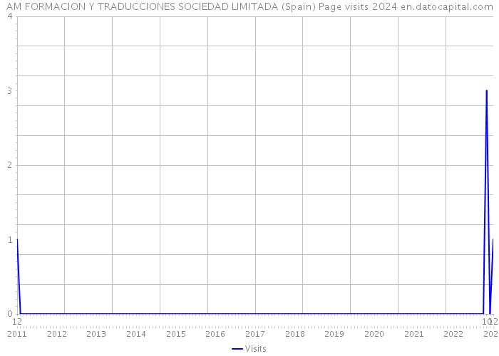 AM FORMACION Y TRADUCCIONES SOCIEDAD LIMITADA (Spain) Page visits 2024 