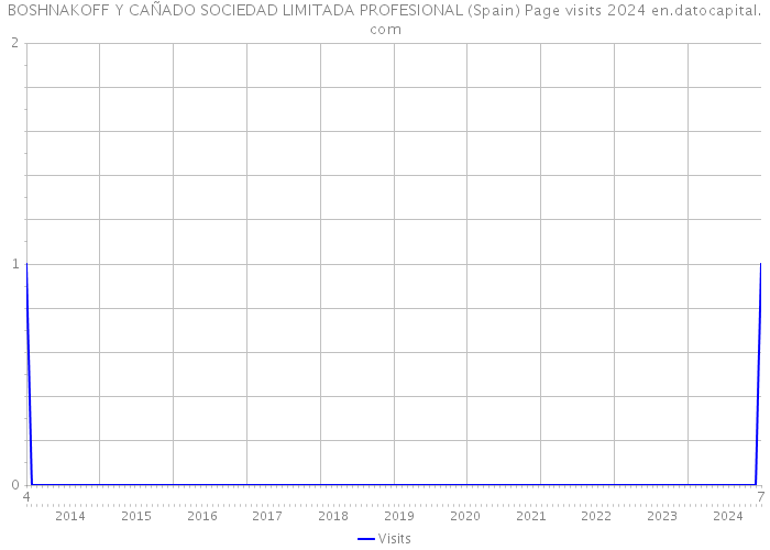 BOSHNAKOFF Y CAÑADO SOCIEDAD LIMITADA PROFESIONAL (Spain) Page visits 2024 