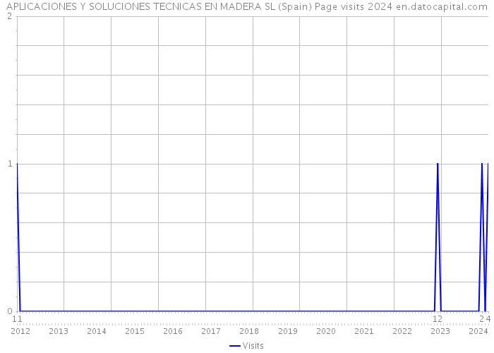 APLICACIONES Y SOLUCIONES TECNICAS EN MADERA SL (Spain) Page visits 2024 