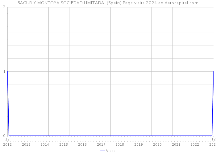 BAGUR Y MONTOYA SOCIEDAD LIMITADA. (Spain) Page visits 2024 