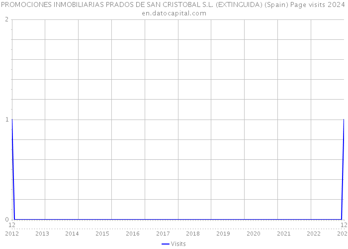 PROMOCIONES INMOBILIARIAS PRADOS DE SAN CRISTOBAL S.L. (EXTINGUIDA) (Spain) Page visits 2024 