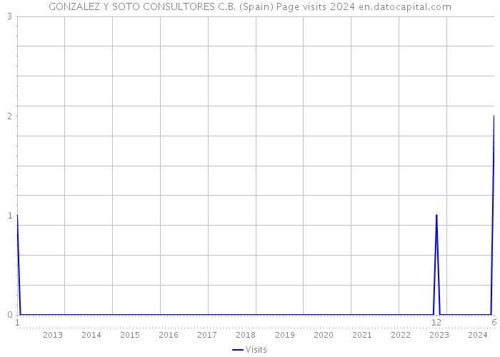 GONZALEZ Y SOTO CONSULTORES C.B. (Spain) Page visits 2024 
