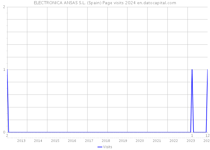 ELECTRONICA ANSAS S.L. (Spain) Page visits 2024 
