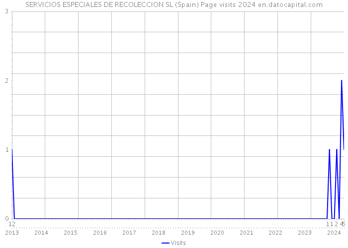 SERVICIOS ESPECIALES DE RECOLECCION SL (Spain) Page visits 2024 