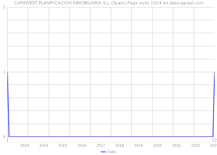 CAPINVEST PLANIFICACION INMOBILIARIA S.L. (Spain) Page visits 2024 