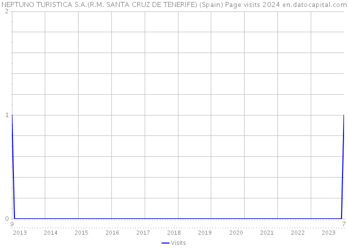 NEPTUNO TURISTICA S.A.(R.M. SANTA CRUZ DE TENERIFE) (Spain) Page visits 2024 