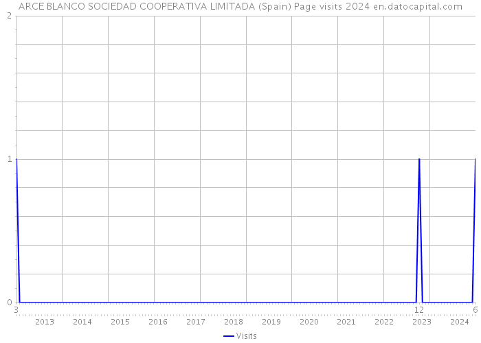 ARCE BLANCO SOCIEDAD COOPERATIVA LIMITADA (Spain) Page visits 2024 