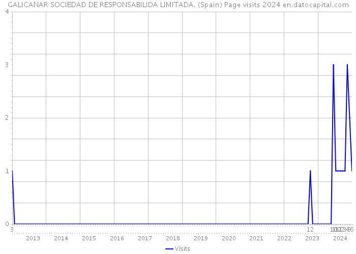 GALICANAR SOCIEDAD DE RESPONSABILIDA LIMITADA. (Spain) Page visits 2024 