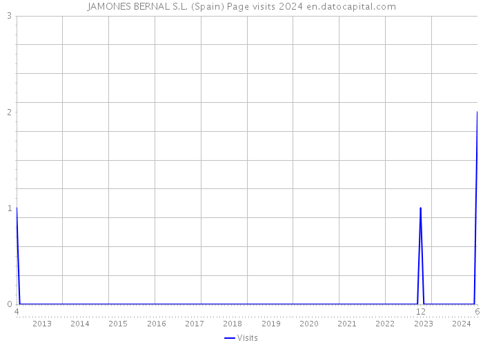 JAMONES BERNAL S.L. (Spain) Page visits 2024 
