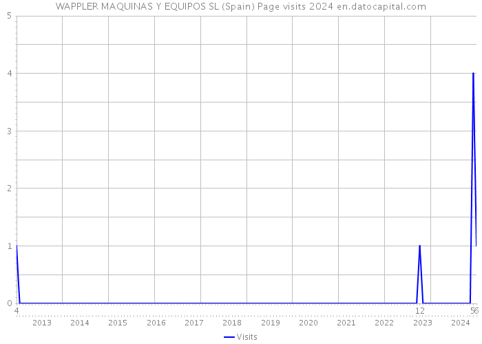 WAPPLER MAQUINAS Y EQUIPOS SL (Spain) Page visits 2024 
