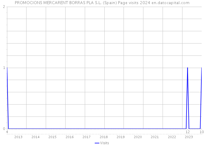 PROMOCIONS MERCARENT BORRAS PLA S.L. (Spain) Page visits 2024 