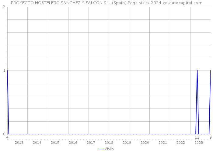 PROYECTO HOSTELERO SANCHEZ Y FALCON S.L. (Spain) Page visits 2024 