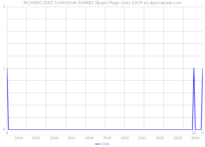 RICARDO DIAZ CASANOVA SUAREZ (Spain) Page visits 2024 