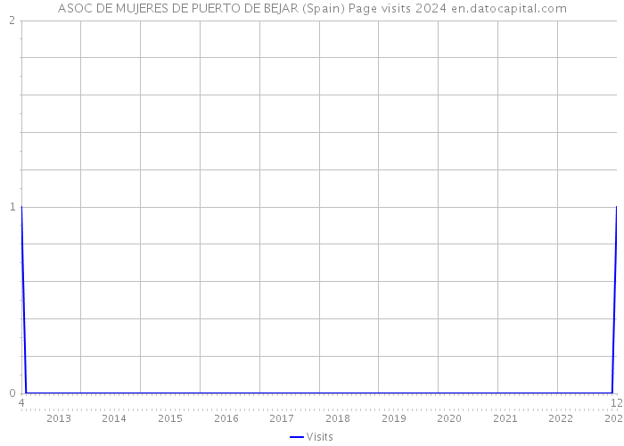ASOC DE MUJERES DE PUERTO DE BEJAR (Spain) Page visits 2024 