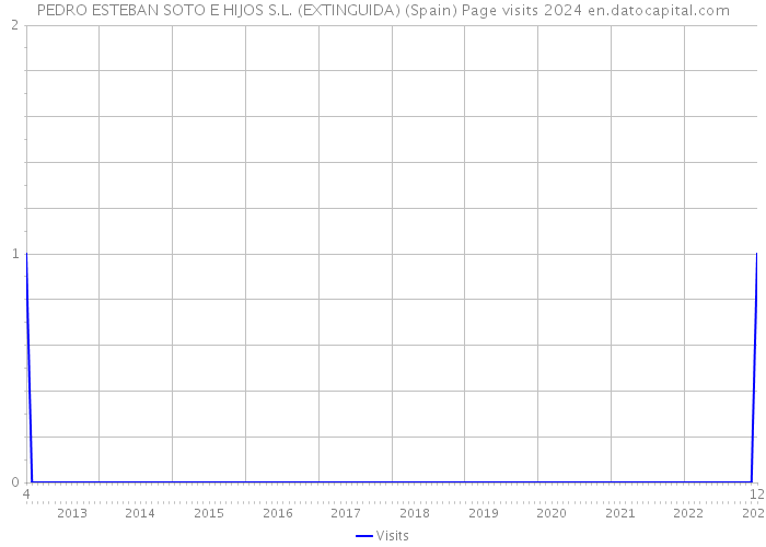 PEDRO ESTEBAN SOTO E HIJOS S.L. (EXTINGUIDA) (Spain) Page visits 2024 