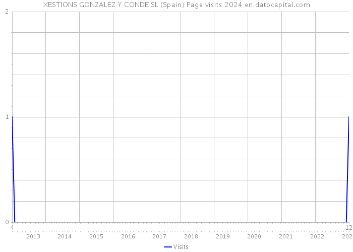 XESTIONS GONZALEZ Y CONDE SL (Spain) Page visits 2024 
