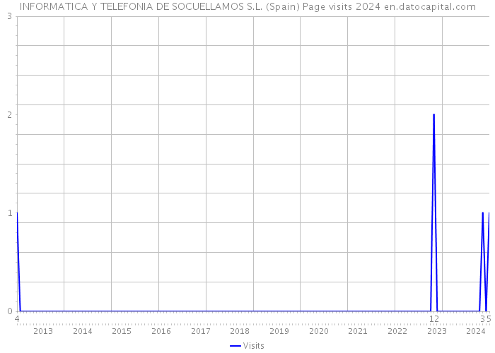 INFORMATICA Y TELEFONIA DE SOCUELLAMOS S.L. (Spain) Page visits 2024 