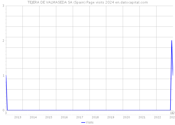 TEJERA DE VALMASEDA SA (Spain) Page visits 2024 