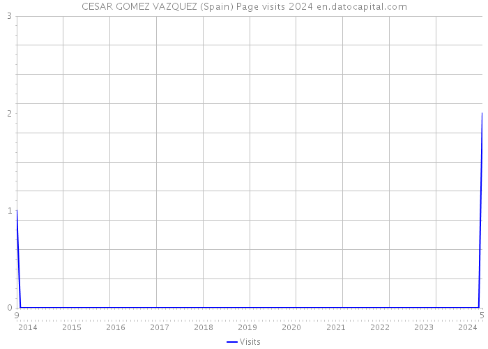 CESAR GOMEZ VAZQUEZ (Spain) Page visits 2024 