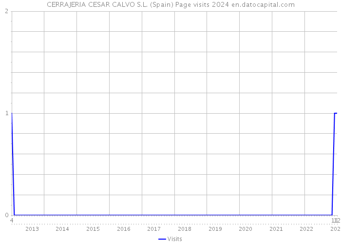 CERRAJERIA CESAR CALVO S.L. (Spain) Page visits 2024 