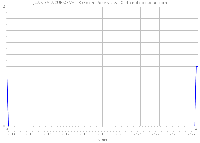JUAN BALAGUERO VALLS (Spain) Page visits 2024 