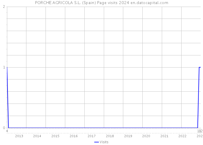 PORCHE AGRICOLA S.L. (Spain) Page visits 2024 