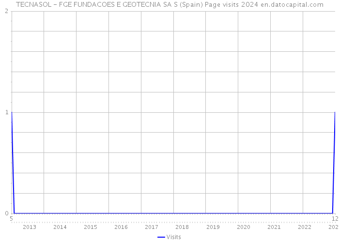 TECNASOL - FGE FUNDACOES E GEOTECNIA SA S (Spain) Page visits 2024 