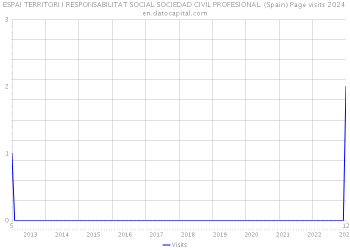 ESPAI TERRITORI I RESPONSABILITAT SOCIAL SOCIEDAD CIVIL PROFESIONAL. (Spain) Page visits 2024 