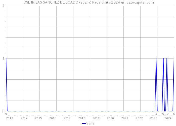 JOSE IRIBAS SANCHEZ DE BOADO (Spain) Page visits 2024 