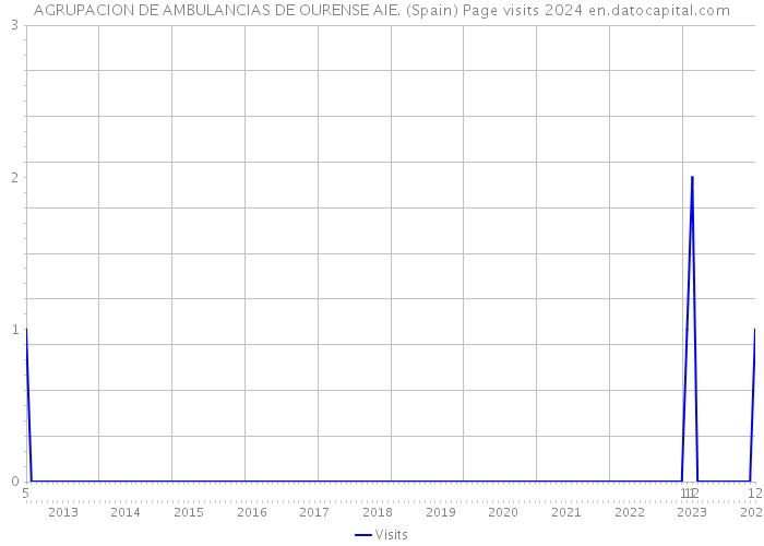 AGRUPACION DE AMBULANCIAS DE OURENSE AIE. (Spain) Page visits 2024 
