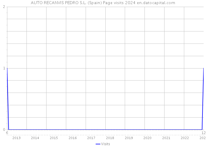 AUTO RECANVIS PEDRO S.L. (Spain) Page visits 2024 