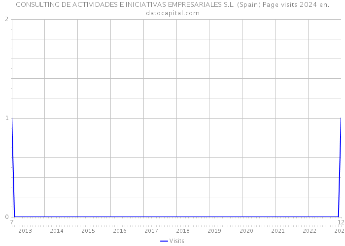 CONSULTING DE ACTIVIDADES E INICIATIVAS EMPRESARIALES S.L. (Spain) Page visits 2024 
