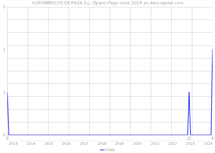 AGROIBERICOS DE RAZA.S.L. (Spain) Page visits 2024 