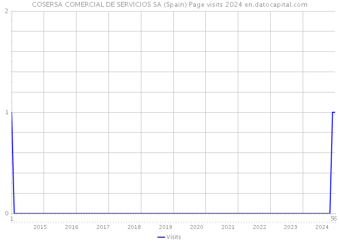 COSERSA COMERCIAL DE SERVICIOS SA (Spain) Page visits 2024 