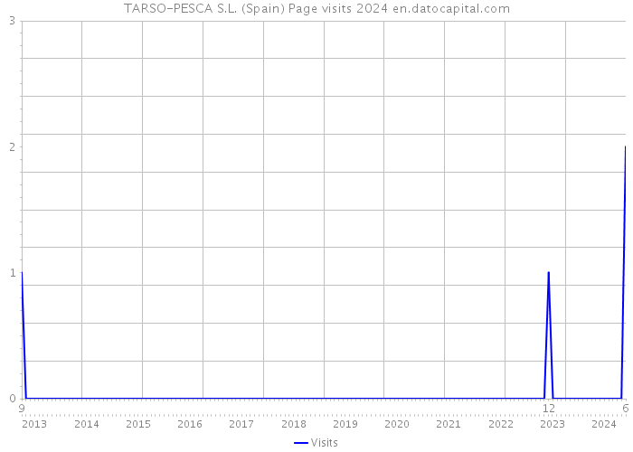 TARSO-PESCA S.L. (Spain) Page visits 2024 