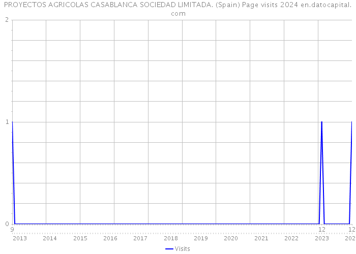 PROYECTOS AGRICOLAS CASABLANCA SOCIEDAD LIMITADA. (Spain) Page visits 2024 