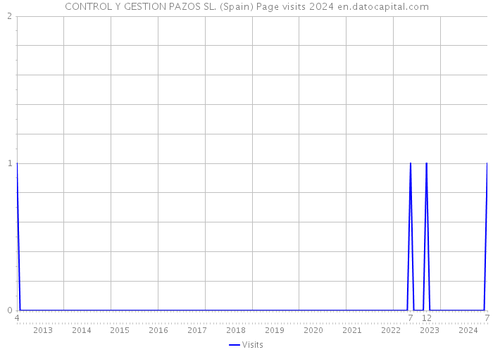CONTROL Y GESTION PAZOS SL. (Spain) Page visits 2024 