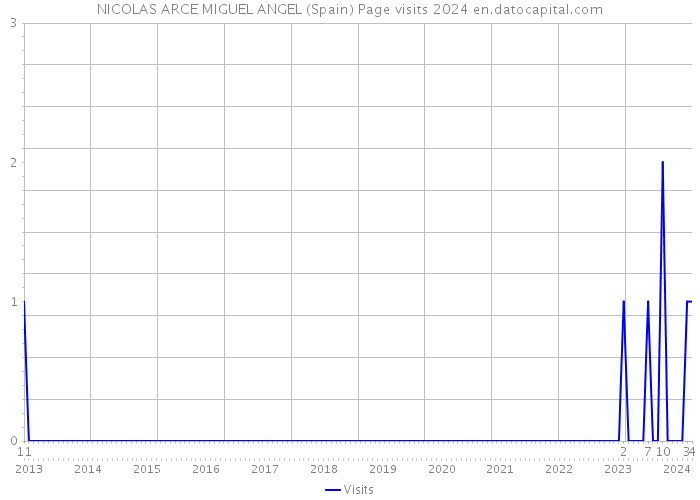 NICOLAS ARCE MIGUEL ANGEL (Spain) Page visits 2024 