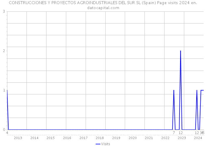 CONSTRUCCIONES Y PROYECTOS AGROINDUSTRIALES DEL SUR SL (Spain) Page visits 2024 