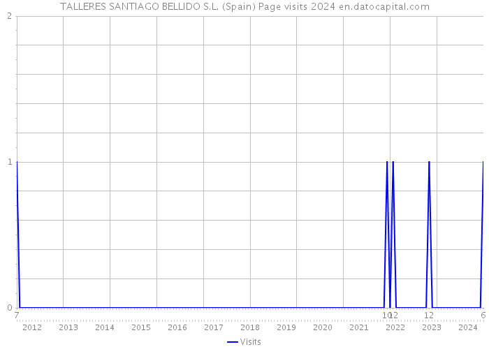 TALLERES SANTIAGO BELLIDO S.L. (Spain) Page visits 2024 