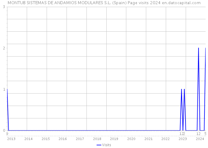 MONTUB SISTEMAS DE ANDAMIOS MODULARES S.L. (Spain) Page visits 2024 