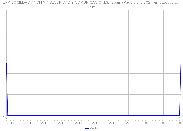 LAM SOCIEDAD ANONIMA SEGURIDAD Y COMUNICACIONES. (Spain) Page visits 2024 