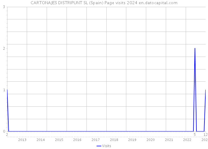 CARTONAJES DISTRIPUNT SL (Spain) Page visits 2024 
