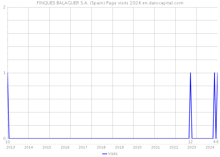 FINQUES BALAGUER S.A. (Spain) Page visits 2024 