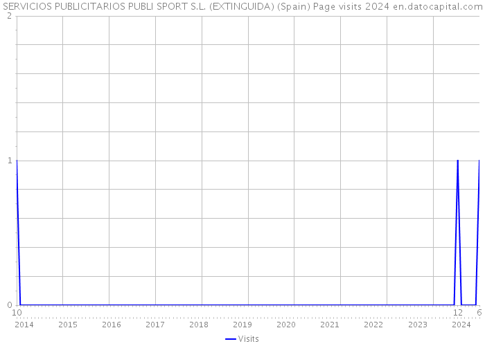 SERVICIOS PUBLICITARIOS PUBLI SPORT S.L. (EXTINGUIDA) (Spain) Page visits 2024 