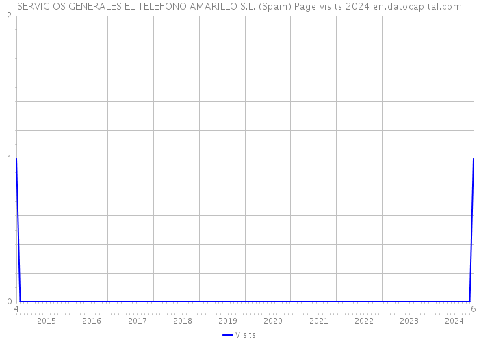 SERVICIOS GENERALES EL TELEFONO AMARILLO S.L. (Spain) Page visits 2024 