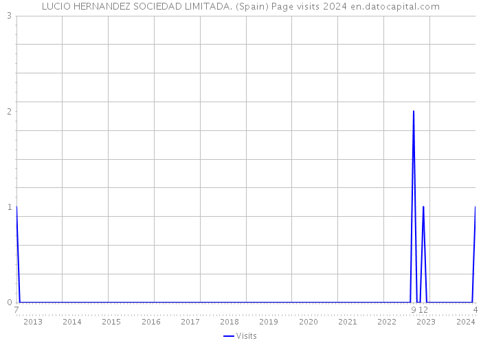 LUCIO HERNANDEZ SOCIEDAD LIMITADA. (Spain) Page visits 2024 